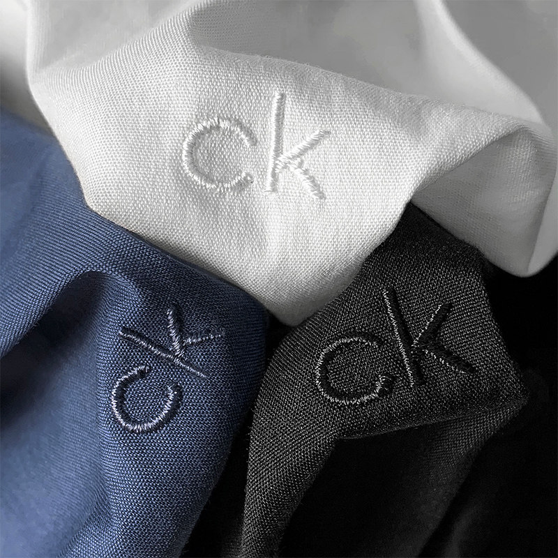 美国Calvin Klein衬衫男士长袖ck修身商务正装秋季休闲男装上衣潮