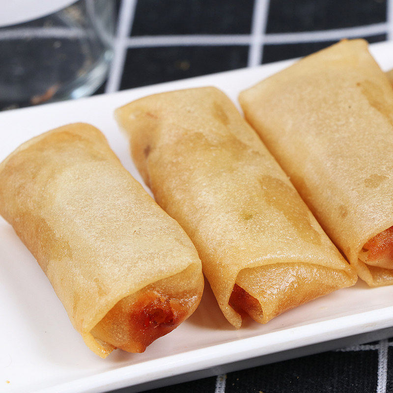 三全快厨爽口素馅春卷180g/10个速冻香酥素春卷早餐点心油炸小吃