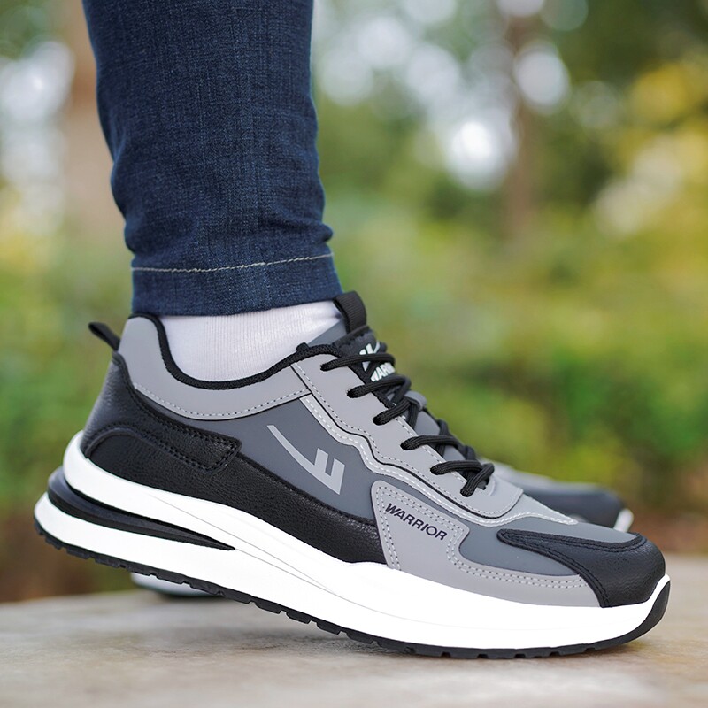 回力男鞋防水运动鞋男款2026夏季皮面软底休闲鞋男士防滑跑步鞋子