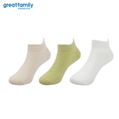 女士低筒袜柔软透气舒适时尚 歌瑞家成人男士 袜子乐友 三双装