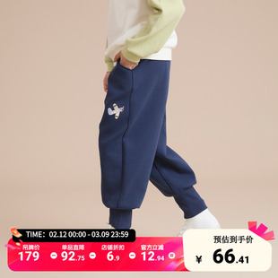 歌瑞家儿童裤子2025春季新款男童女童运动卫裤中大童休闲长裤乐友