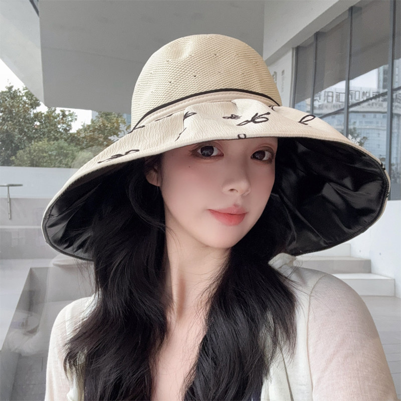 大檐黑胶渔夫帽女夏季户外出游透气防晒防紫外遮阳帽时尚太阳帽子,服饰配件/皮带/帽子/围巾,帽子,淘宝优惠券,粉丝福利购,淘宝优惠卷