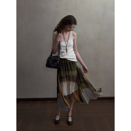 Hello September 亲肤天丝棉背心基础百搭修身内搭打底上衣M60514