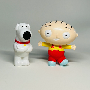 半饺铁盒 饺子Brian恶搞之家FamilyGuy摆件手办玩偶玩具模型挂件