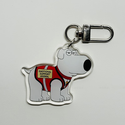 半饺铁盒 Brian恶搞之家FamilyGuy可爱搞怪书包包包挂件配饰