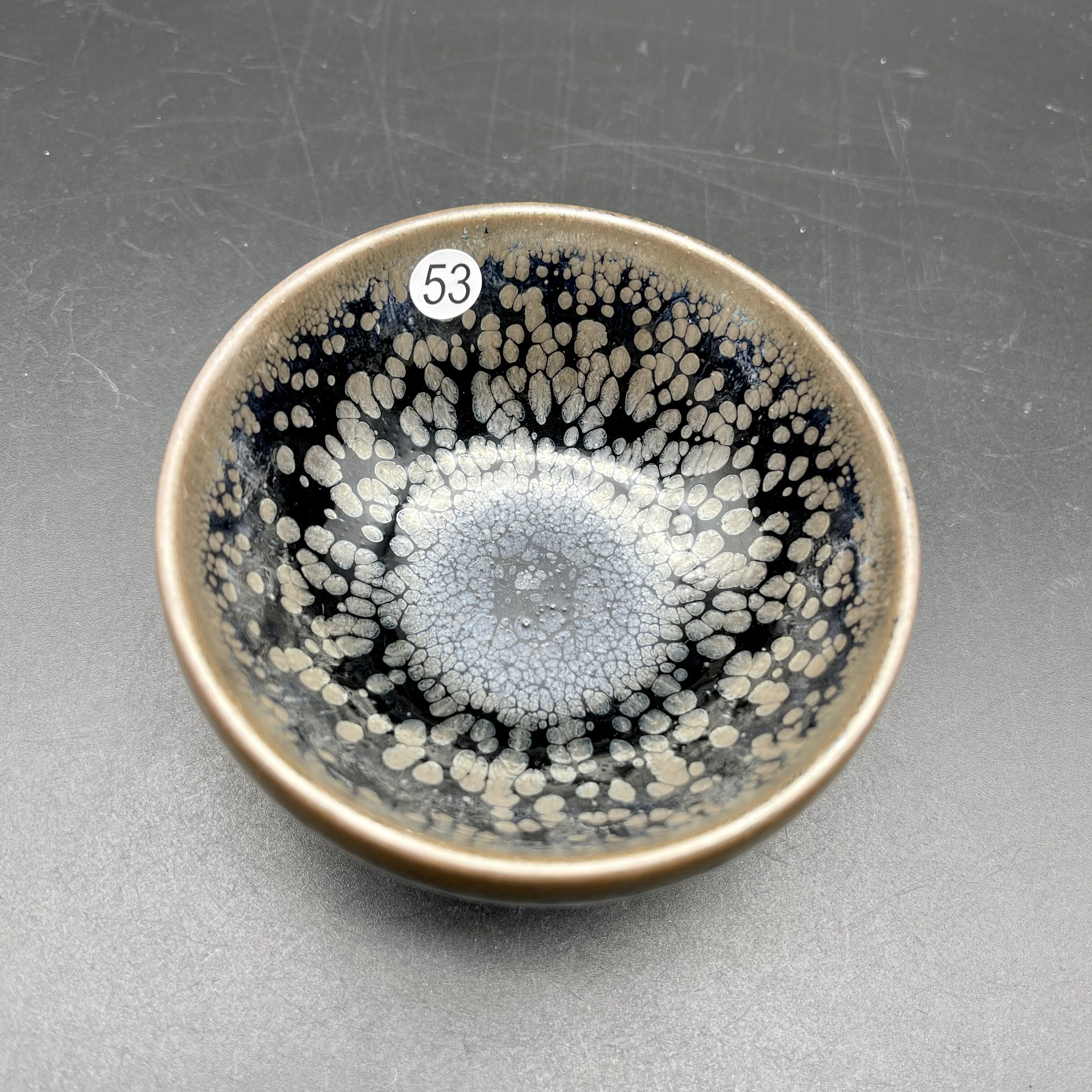 星云建盏 春烨华御陈春华鹧鸪斑油滴经典复古功夫茶主人杯陶瓷