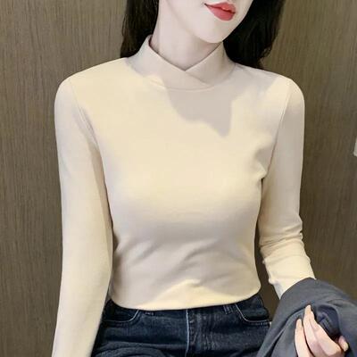 9527#（220克双面德绒）打底衫女