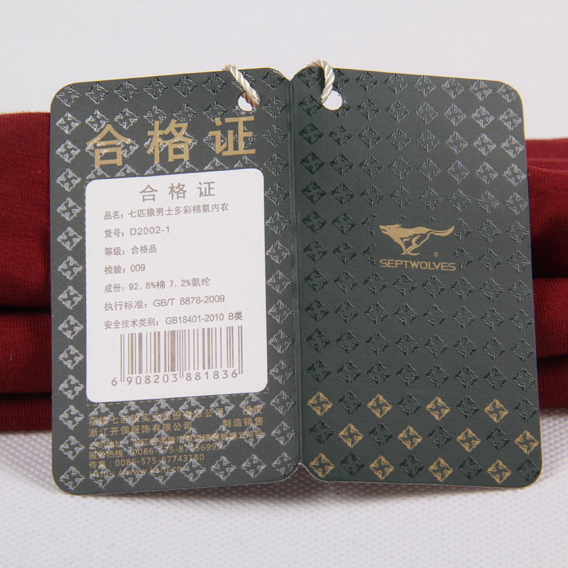 Sous-vêtement thermo jeunesse SEPTWOLVES simple en coton - Ref 768253 Image 5