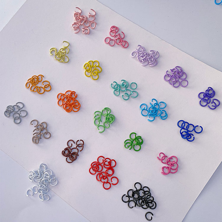烤漆彩色开口圈单圈铁环链接圈手工diy自制钥匙扣挂环配件材料C圈,饰品/流行首饰/时尚饰品新,其他DIY饰品配件,淘宝优惠券,粉丝福利购,淘宝优惠卷