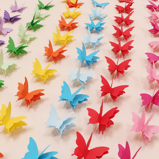 幼儿园班级开学季布置教室环创材料立体蝴蝶拉花吊饰店铺棚顶装饰