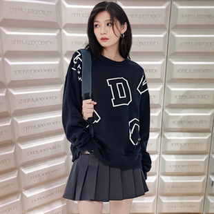 香港代购: CHOCOOLATE 女装 潮牌圆领卫衣秋季字母青春可爱少女风