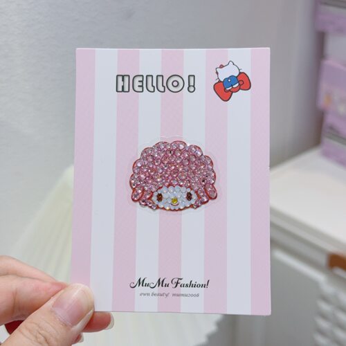 mumu饰品 kt贴纸水钻大红蝴蝶结美乐蒂青蛙小库卡通人物可爱