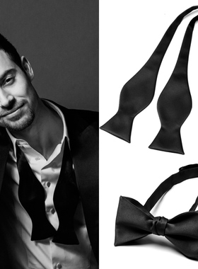 葫芦领结黑色 蓝红色男士正装手打领结 女衬衫领花jkdk韩版蝴蝶结