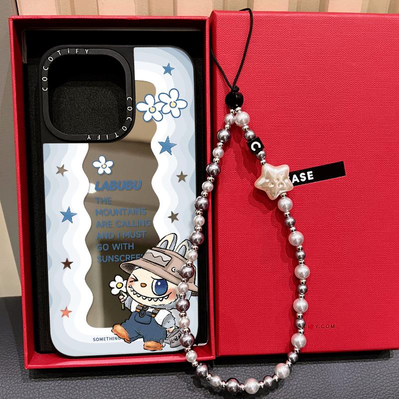 C家磁吸MagSafe镜面联名波浪星星玩偶适用苹果16promax17手机壳iphone15pro卡通14plus可爱13日韩12女