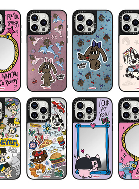 C家TIPSEVEN鼠鼠魔镜适用苹果16pro手机壳iphone15保护套14promax镜面MagSafe磁吸13日韩卡通16搞怪17PROMAX