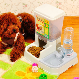 爱丽思狗狗自动饮水喂食器喂水 猫咪狗狗粮喂食器猫碗 大容量狗碗