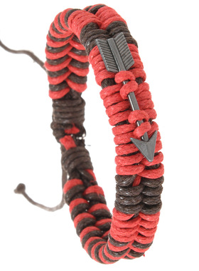 复古箭头蜡线手链情侣可调节