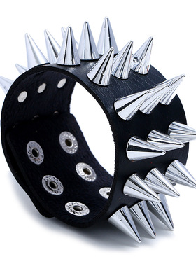 特色个性非主流皮革手链朋克