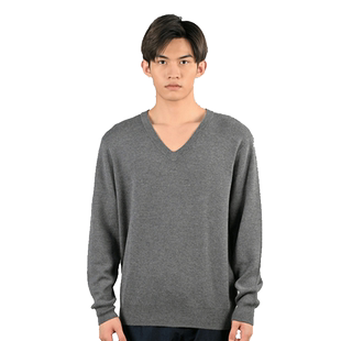 SNOW LOTUS SINCE 1965/雪莲精纺男士V领羊绒衫套衫商务休闲男士