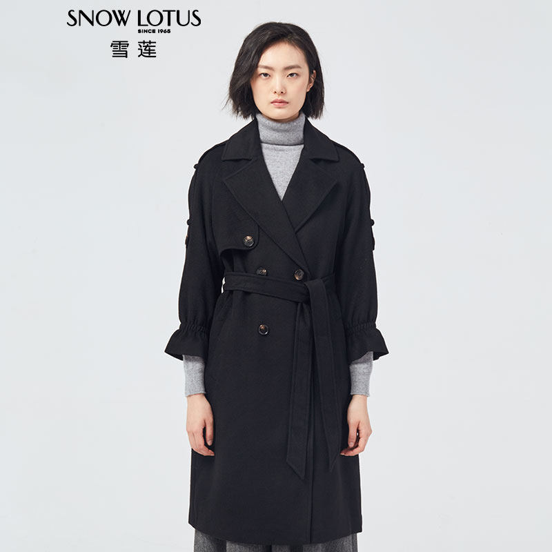 雪莲羊绒大衣女秋冬新款翻领纯加厚纯山羊绒中长款毛衣大衣高性价比高么？