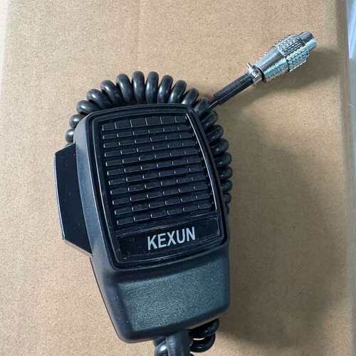 议价-KEXUN科讯SCHT-1手持话筒，四芯插头，黑色螺旋线，实