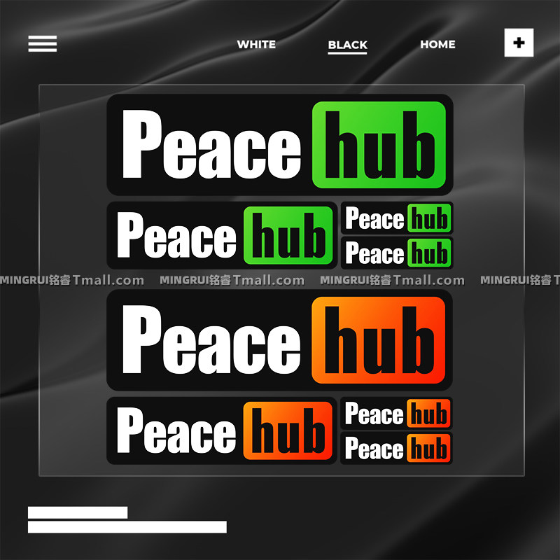 个性创意英文汽车贴纸peace热爱和平车身划痕遮挡反光装饰车贴纸