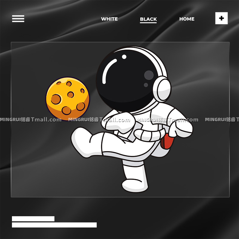 个性趣味搞笑汽车贴纸宇航员踢星球创意卡通动漫车身划痕遮挡装饰