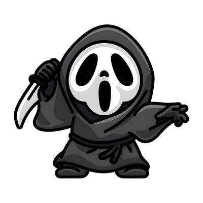 铭睿车贴鬼脸面具反光划痕装饰