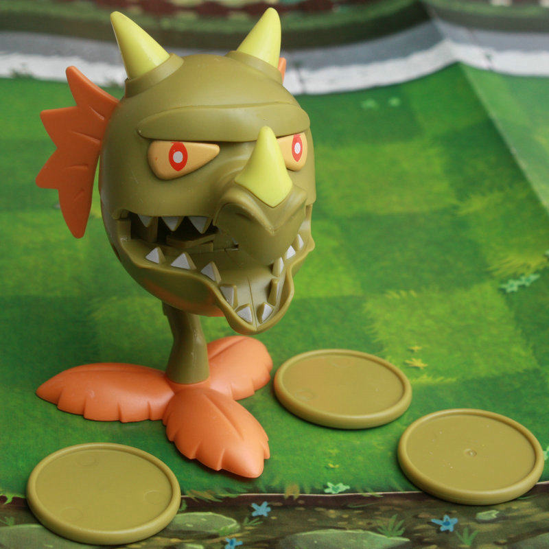 植物大战僵尸玩具2散装火龙草3子弹搬嘴就可以发射喷火龙火焰龙