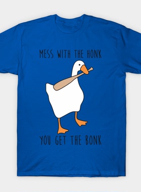 无题大鹅模拟器爱捣蛋鹅Untitled Goose Game周边短袖T恤衣服卡带