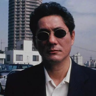 HANABI花火Kitano Takeshi北野武同款复古太阳镜墨镜眼镜周边电影