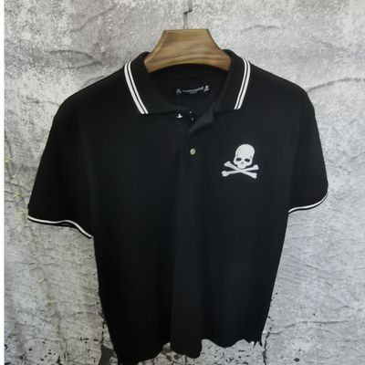 mmj骷髅时尚百搭短袖t恤polo衫