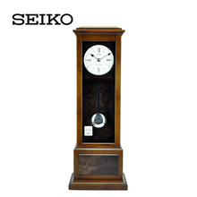 座钟XQ026 精工 复古典雅木质仿落地钟式 欧式 咖啡色 SEIKO