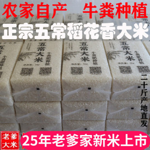 正宗东北五常大米2025新米gbt19266稻花香2号米牛粪肥嘎嘎香10kg