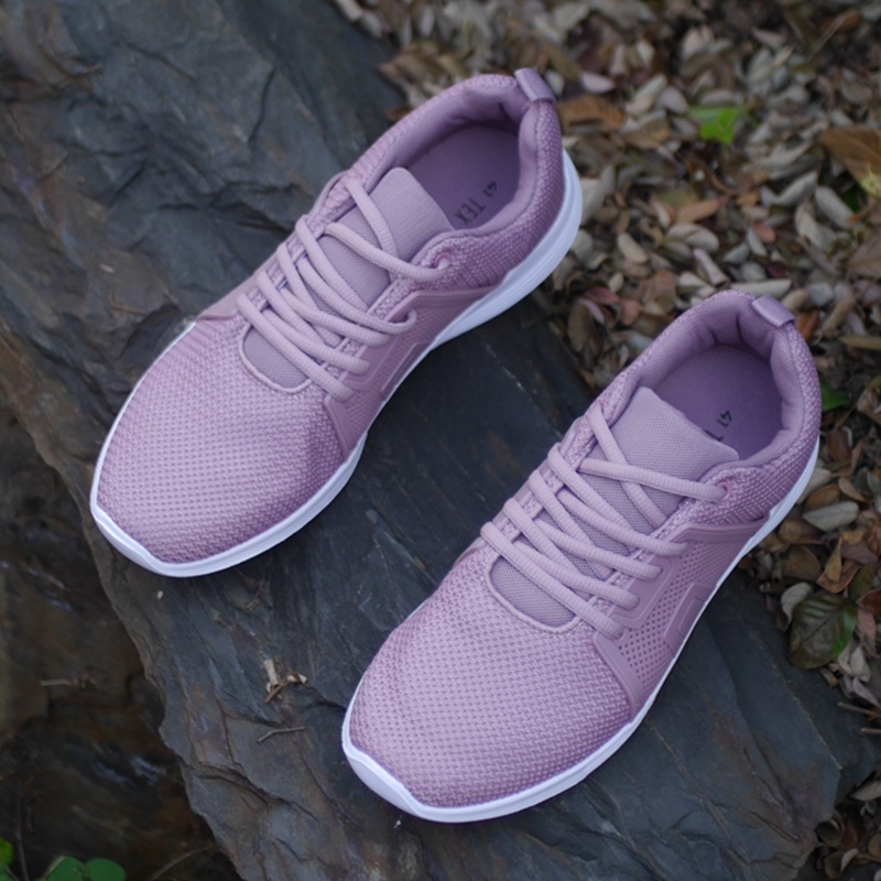 出口比利时外贸新款运动跑鞋女款宽楦跑鞋超轻健身健步鞋避震女鞋