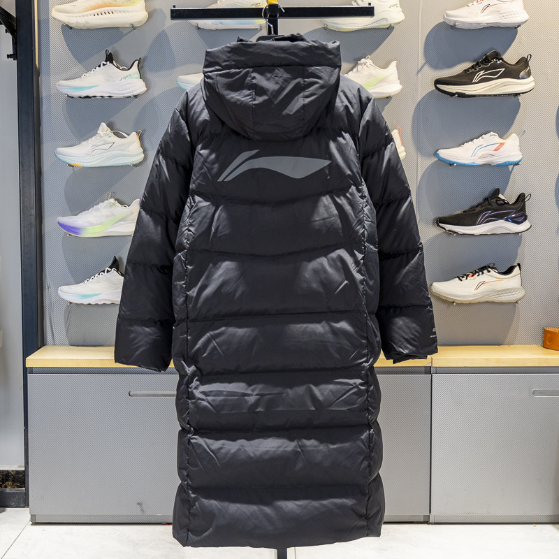 李宁长款羽绒服男子2025冬季新款防泼水鸭绒保暖连帽外套AYMV217,运动服/休闲服装,运动羽绒服,淘宝优惠券,粉丝福利购,淘宝优惠卷