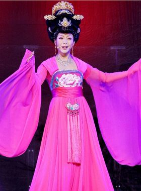 古筝贵妃醉酒李玉刚拍摄演出服
