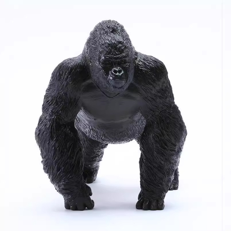 RECUR山地大猩猩金刚模型玩具软体搪胶儿童大号仿真动物玩具软胶