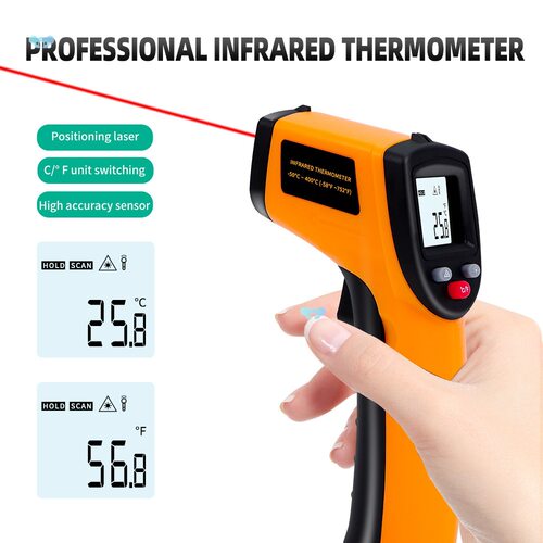 Digital Infrared Thermometer -50~600℃320/GM320S/HW600/HW