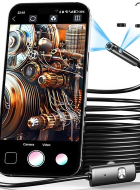 苹果安卓通用高清1920P1440P半刚性硬线内窥镜汽修工业管道摄像头