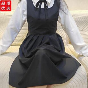 新款学院风背带裙动漫cos服韩版修身显瘦学生毕业照班服两件套装