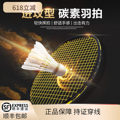 长冠超轻羽毛球拍超轻攻守兼备