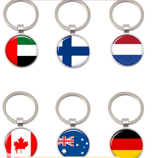 美国意大利巴勒斯坦国旗世界圆形