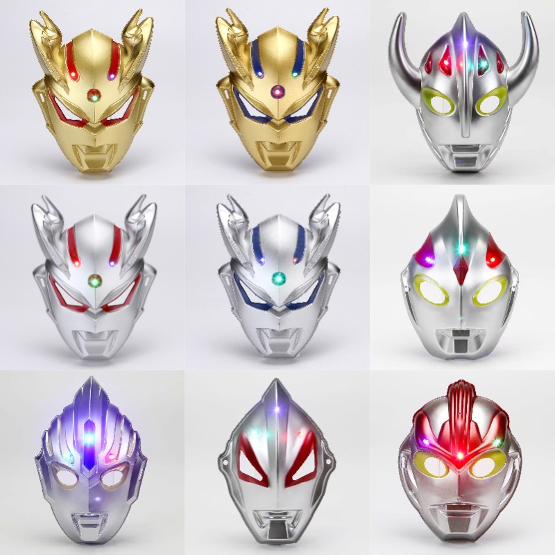 六一儿童面具卡通幼儿园表演装扮发光道具蜘蛛侠夜市地摊货源玩具