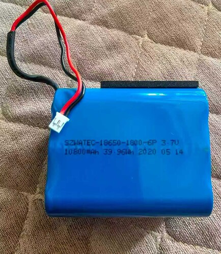 适用于ADYSS叠品P10折叠伸缩充电风扇18650锂电池组10800mAh 3.7V
