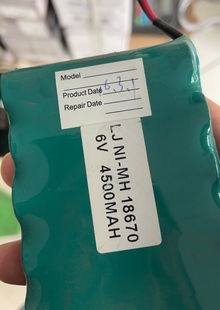 适用蓝箭吊磅吊秤OCS仪表显示器 电池 LJ NI-MH 18670 6V 4500MAH