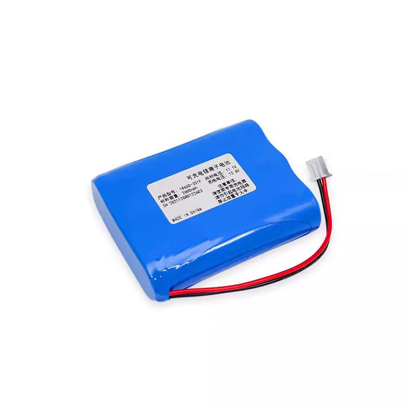 11.1V2600mAh 18650锂电池组电动颈部按摩器动力型充电电池