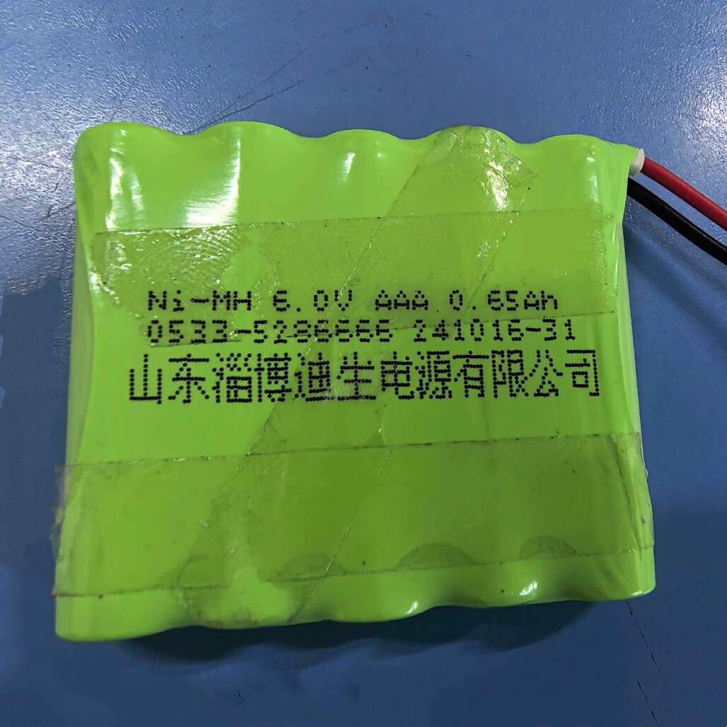 全新Ni-MH 6.0V AAA  0.65Ah 山东淄博迪生电源有限公司 充电电池