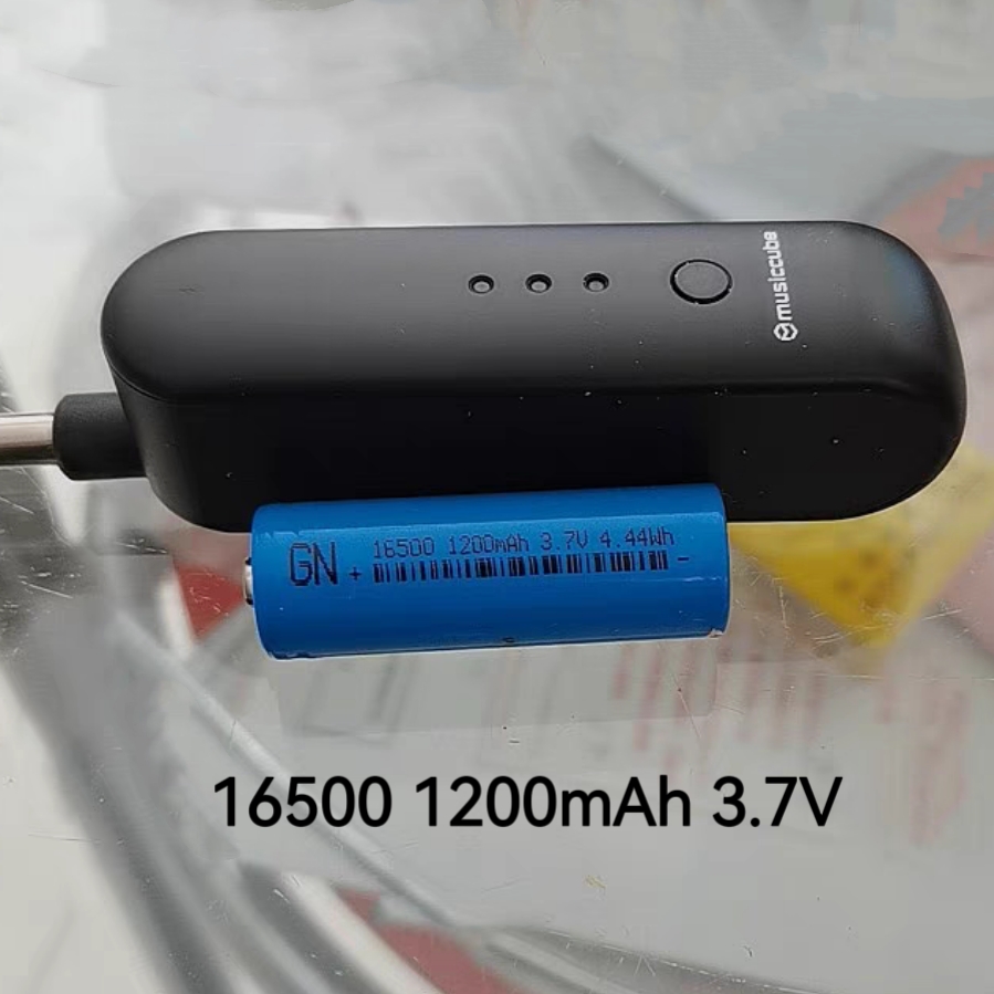 话筒发射器话筒接受器电池 16500 1200 3.7V充电锂电池