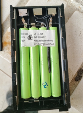 探测仪9.6V电池 MS 512-0024 8MR 1800AAS1P   NI-MH 1800mAh9.6V
